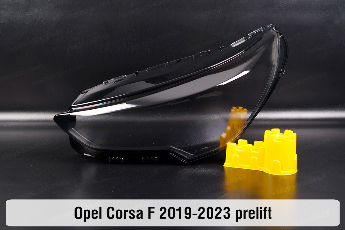 Скло фари Opel Corsa F (2019-2023) дорест ліве, фото 1