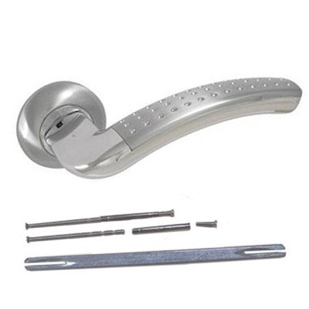 Ручки дверні роздільні Avers H-0826-A-CRM/CR, фото 1