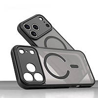 Протиударний чохол для iPhone 17 Pro Max Чорний матовий з MagSafe