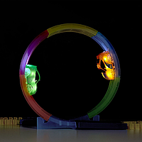 Дитячий світний трек Magic Tracks для іграшкових машинок гнучка перегонова траса 360 деталей 5.5 метра