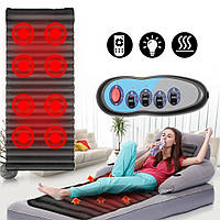 Масажний матрац із підігрівом і пультом для розслаблення та зняття стресу вібромасажний килимок