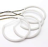 Ангельські оченята LED Cotton BMW E46 білий-жовтий Angel Eyes, фото 3