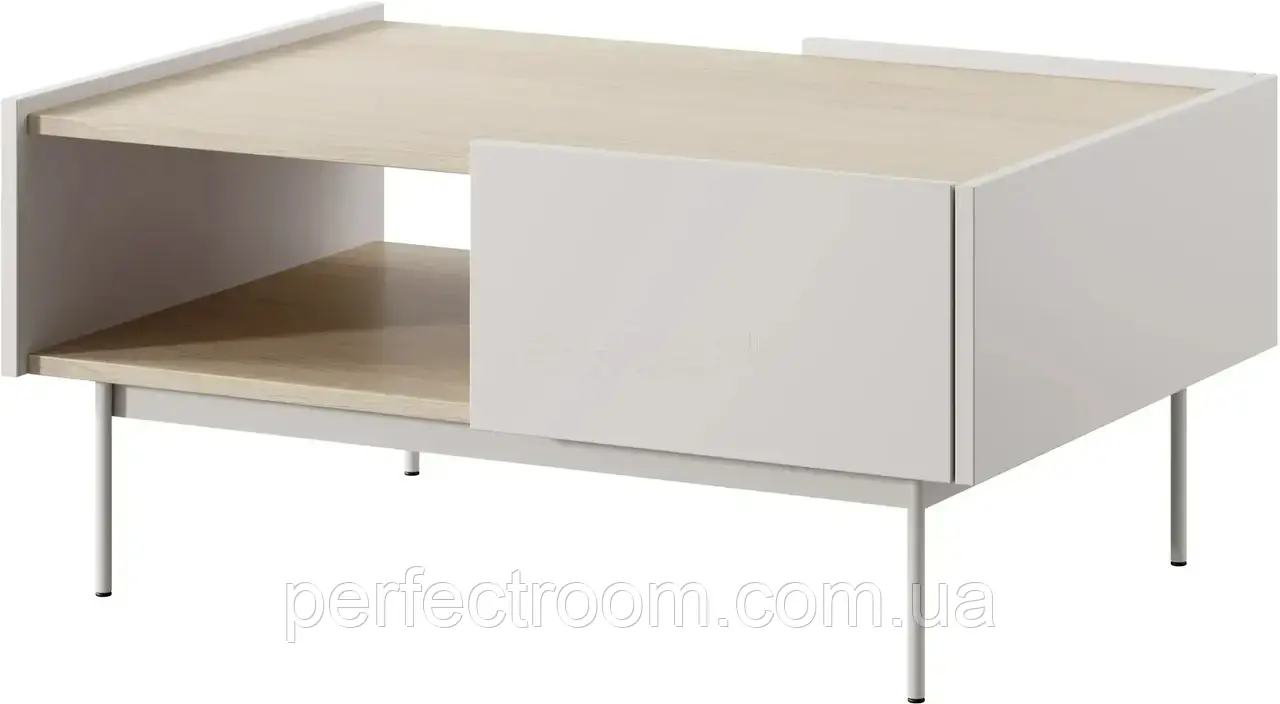 Журнальний столик з шухлядами у вітальню COLOR L-97 (червоний) Meble Piaski