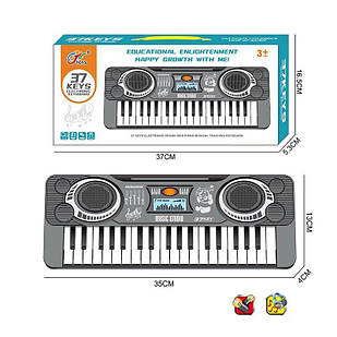 Синтезатор з мікрофоном на 37 клавіш, на батарейках