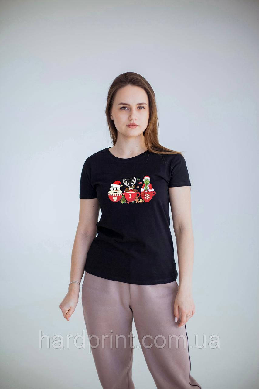 Жіноча футболка з Грінчем-новорічний хіт сезону!Увімкни режим Грінча!, фото 1