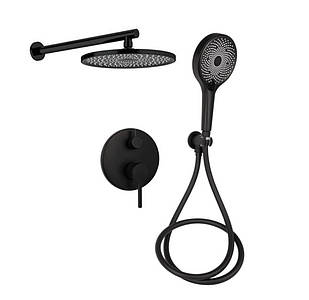 Душова система Scorpio прихованого монтажу black