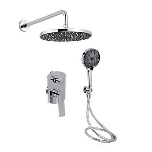 Душова система Slavonice прихованого монтажу Chrome