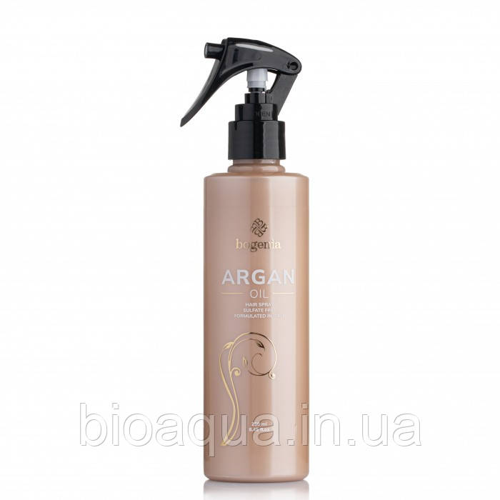 Спрей для волосся Argan Oil Hair Spray Bogenia BG411 №004-250 мл, фото 1