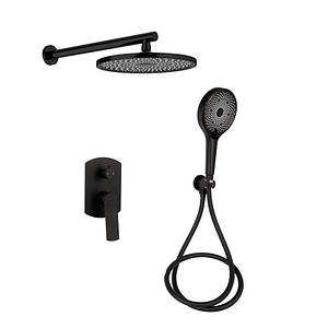 Душова система Slavonice прихованого монтажу black matt