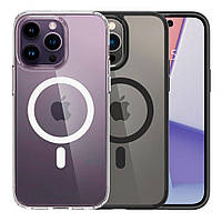 Чохол TPU+PC Spigen Ultra Hybrid with Magsafe для iPhone 14 Pro Max Колір Black florentia