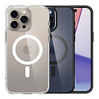 Чохол TPU+PC Spigen Ultra Hybrid with Magsafe для iPhone 15 Pro Max Колір Black florentia