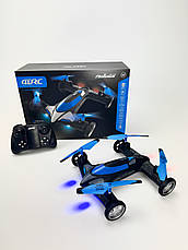 Дрон-машинка 4DRC V11 HD трансформер 2в1 — літальний квадрокоптер і радіомашинка з камерою, фото 3