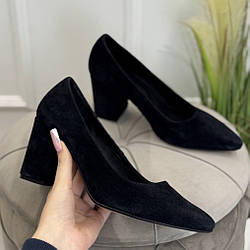 Туфлі жіночі чорні замшеві. 40 розмір