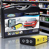 Пусковий пристрій Бустер для автомобілів 50800 мАч з ліхтариком та USB виходами для зарядки телефонів планшетів павербанк, фото 6