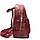 Сумка Женская Рюкзак кожа ALEX RAI 8635-9 bordo.Купити жіночі рюкзаки гуртом і в роздріб із натуральної шкіри в Україні, фото 4