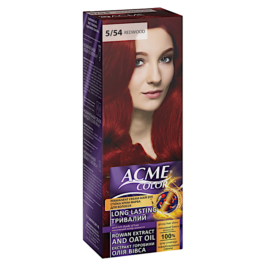 Крем-фарба для волосся Acme-Color EXP 5/54 Червоне дерево / термін до 05.24р