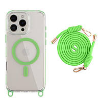 Чохол TPU+PC LanyardCase with MagSafe для iPhone 16 Pro Max Колір Dark Purle florentia