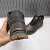 Зимові чоловічі шкіряні черевики, кросівки коричневі утеплені з натуральної шкіри на хутрі на зиму для чоловіків, розмір 40-45, фото 7