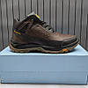 Зимові чоловічі шкіряні черевики, кросівки коричневі утеплені з натуральної шкіри на хутрі на зиму для чоловіків, розмір 40-45, фото 3