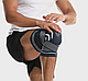 Наколінник трикотажний із силіконовою вставкою, компресійною фіксацією та спіральними ребрами жорсткості, чорний MH-11153, фото 8