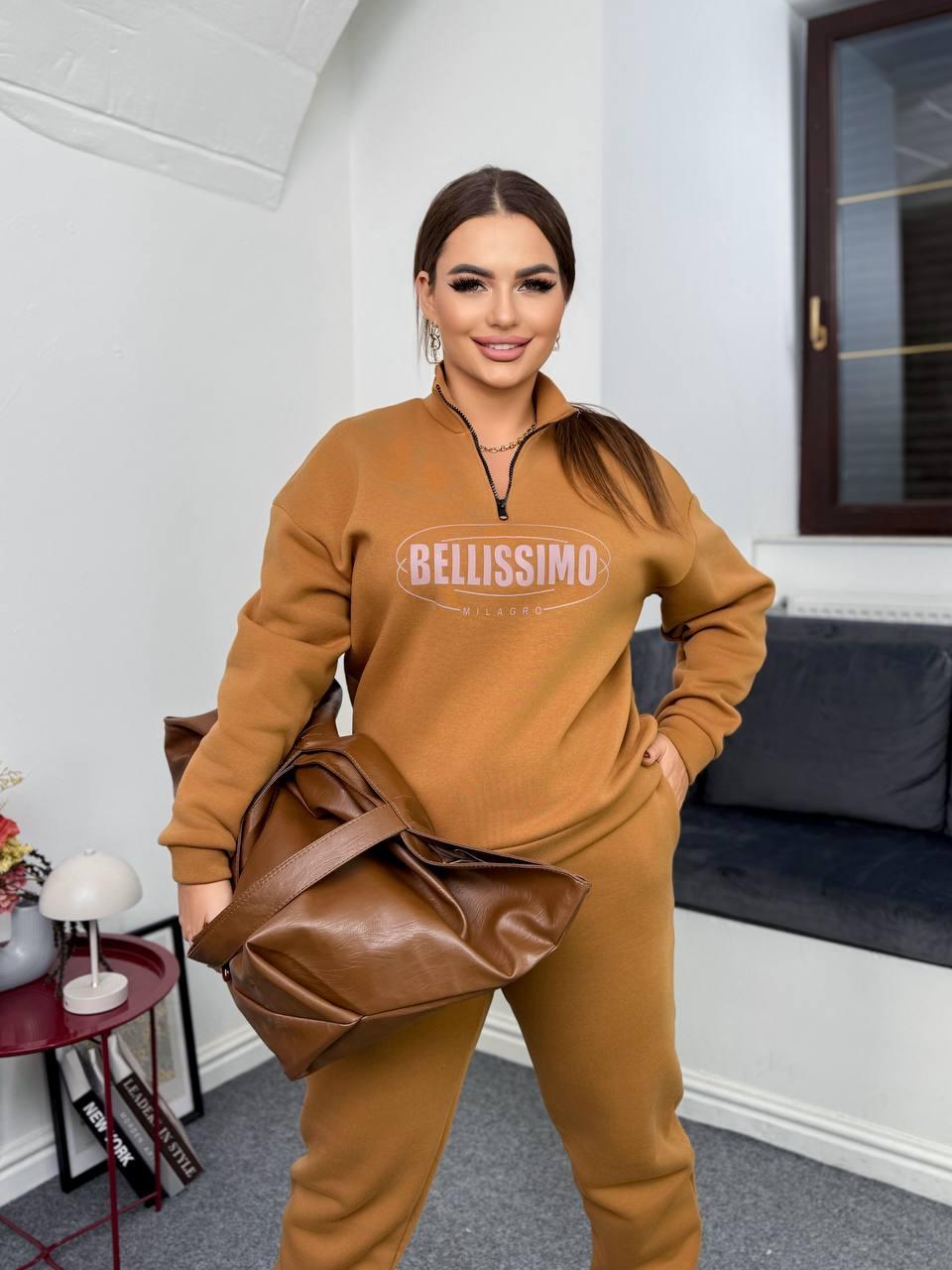 Жіночий Костюм Трьохнитка На Флісі 46-48,50-52,54-56,58-60(вф680), фото 1