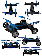 Дрон-машинка 4DRC V11 HD трансформер 2в1 — літальний квадрокоптер і радіомашинка з камерою, фото 5