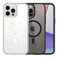 Чохол TPU+PC Spigen Ultra Hybrid with Magsafe для iPhone 12/12 Pro Колір Black florentia