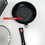 Сковорода Benson з кришкою 24 см із антипригарним покриттям, фото 2