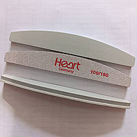 Баф пилка хат Heart 100/180 для нігтів