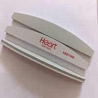 Баф пилка хат Heart 180/240 для нігтів