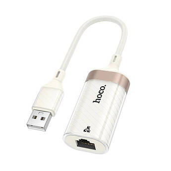 Перехідник Hoco USB to Ethernet 100 Mbps RJ45 адаптер UA41