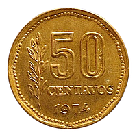 Аргентина 50 сентаво, 1974