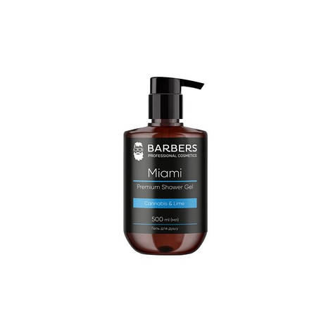 Гель для душу Barbers Miami Premium Shower Gel Cannabis & Lime, 500 мл (4823109403048), фото 1