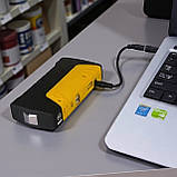 Пусковий пристрій Бустер для автомобілів 50800 мАч з ліхтариком та USB виходами для зарядки телефонів планшетів павербанк, фото 3