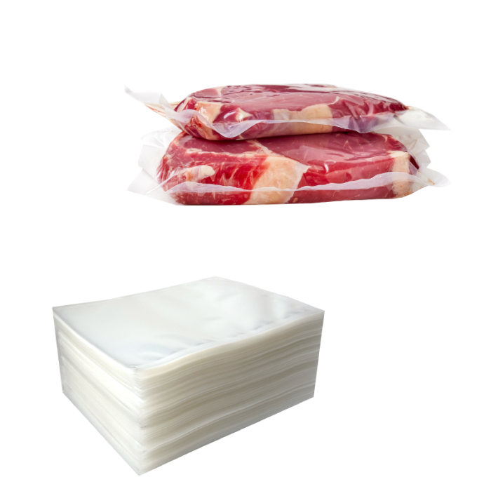 Гладкі вакуумні пакети 100×400 мм 60 мкм набір 100 шт для вакуумного пакування, фото 1