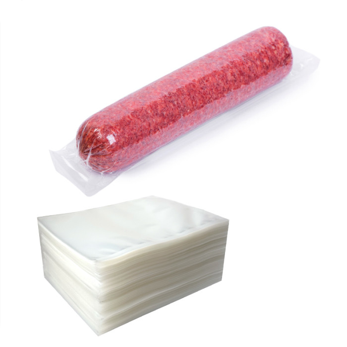 Гладкі вакуумні пакети 100×500 мм 60 мкм набір 100 шт для вакуумного пакувальника, фото 1