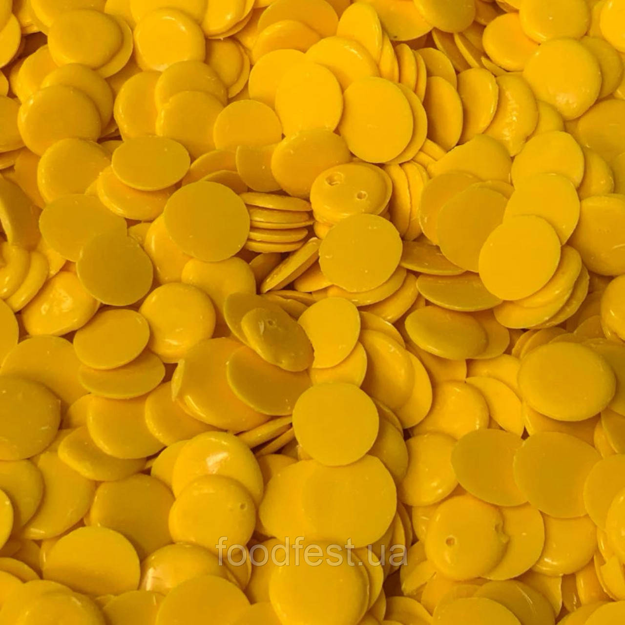 Глазур кондитерська кольорова з ароматом маракуйї ТМ "MIR" (305/Ю), пакування 500 грам, фото 1