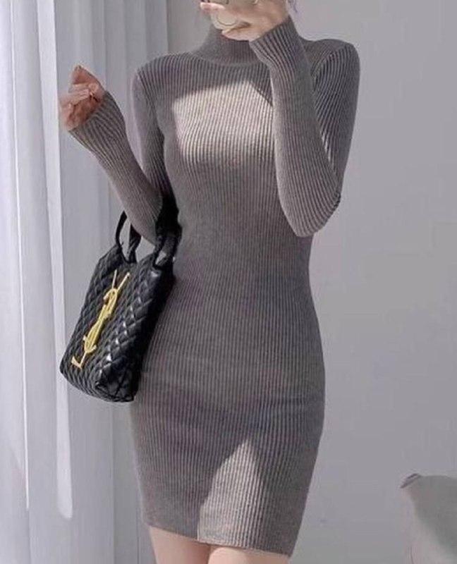 Жіноче плаття ; Колір: чорний, беж, тем мокко, сірий ; Розмір: 42-44, 44-46 ;, фото 1