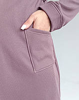 Теплий халат для вагітних WAFFLE (какао), фото 7