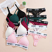 Сітчатий комплект білизни Finetoo з бралета та стрінгів