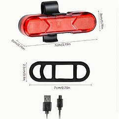 Задній Ліхтар для велосипеда AS1010 Led М'ята упаковка Колір Чорний