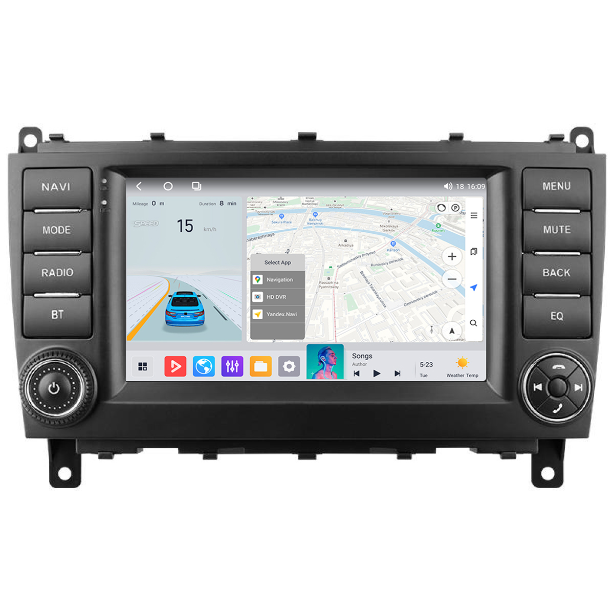 Універсальна магнітола Mekede MS CLC-Class (2008-2011) 7" QLED, фото 1