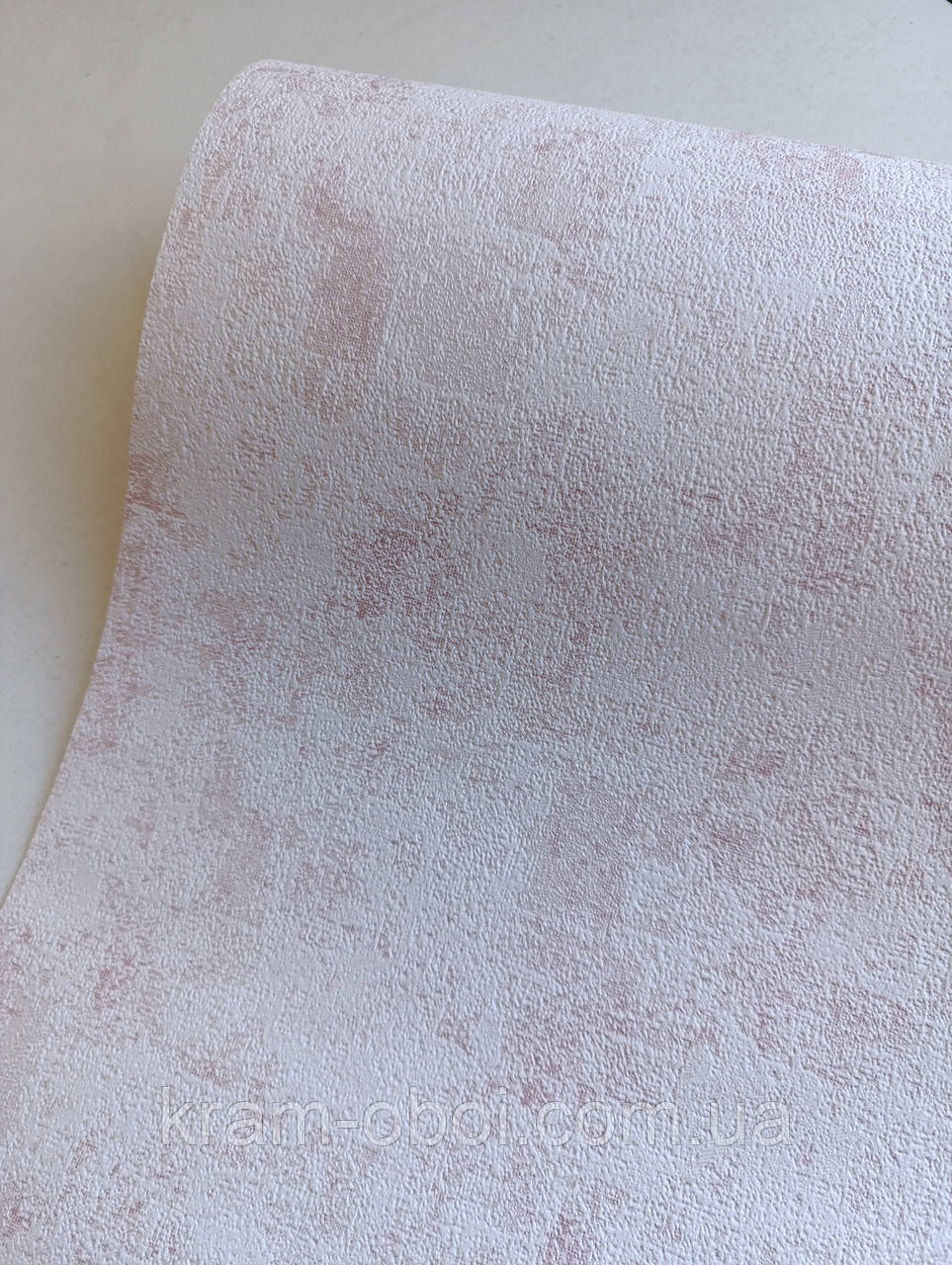 "Слов'янські Шпалери" ніжно-рожеві під штукатурку щільні паперові дуплекс 10 м*0,53 9В64 Алсу 2 4041-01, фото 1