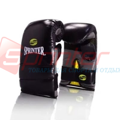 Снарядні рукавички модель "Everlast" шкіра чорні XL, фото 1