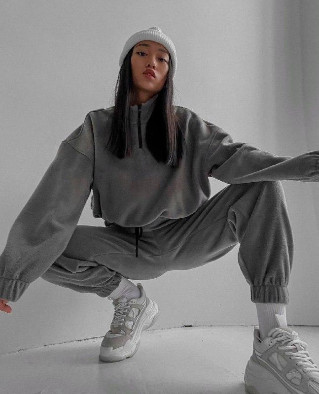 Жіночий прогулянковий костюм; Різні кольори ; Розмір: 42-46 (оверсайз) ;, фото 1