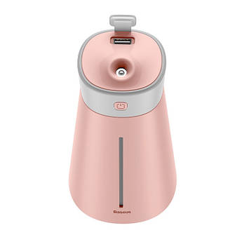 Зволожувач Baseus портативний від USB 2 режими 380мл Slim Waist Pink