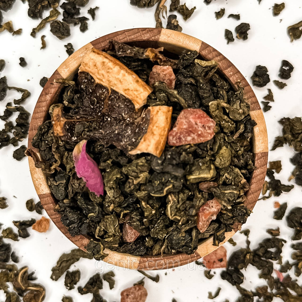 Зелений чай "У-лун Грейпфрут Малина" 🍵🍓🍊 35 грам, фото 1