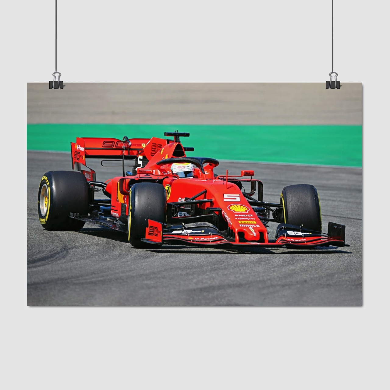 Плакат "Формула-1, Феррарі, Formula One, F1, Ferrari", 40×60см
