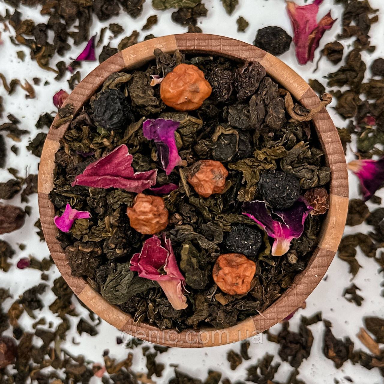 Зелений чай "У-лун зі Смородиною" 🍵🍇 35 грам, фото 1