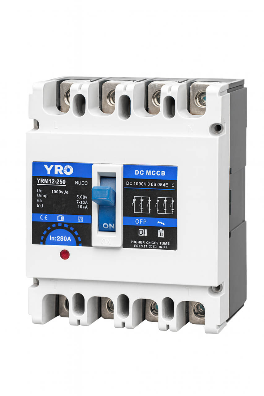 Автоматичний модульний вимикач постійного струму YRO YRM1Z-250 DC 4P 100A 1000V, фото 1